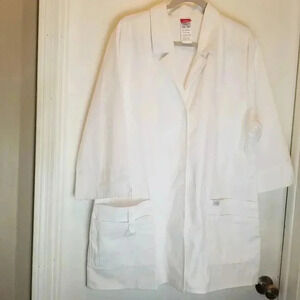 NWT Dickies EDS Unisex White Lab Jacket Sz 2XL